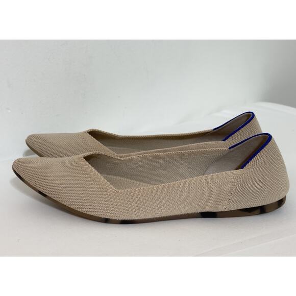 ROTHYS The Point Toe Ballet Flat Womens Size 10 Cream Business Casual Shoes - Picture 1 of 11